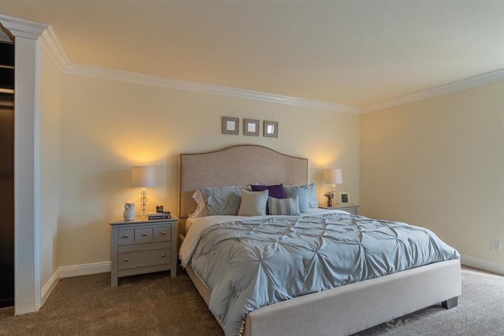 Professionally staged - Master Bedroom - 6333 La Jolla Blvd