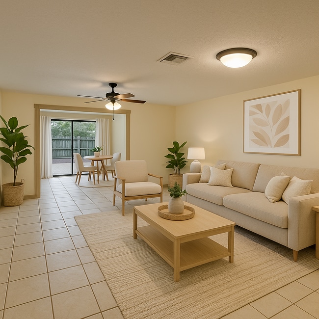 Living Room Staged - 156 Douglas Rd W