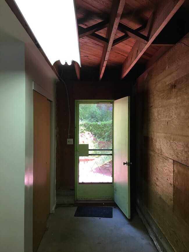 Entrance to backyard from garage - 14 Woodhaven Ct