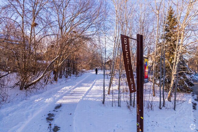 Downer Woods residents can hop on the Beerline Trail for some exercise.