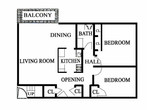 Two Bedroom One Bath