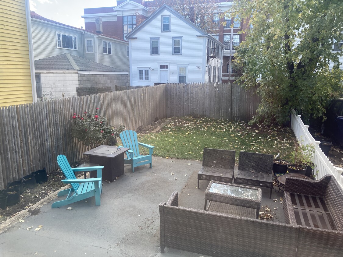 Fenced backyard with patio & grass area - perfect for pups! - 12 Armenia St