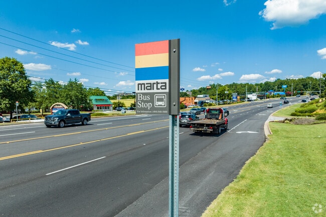 Several MARTA bus stops serve the north end of Stockbridge.