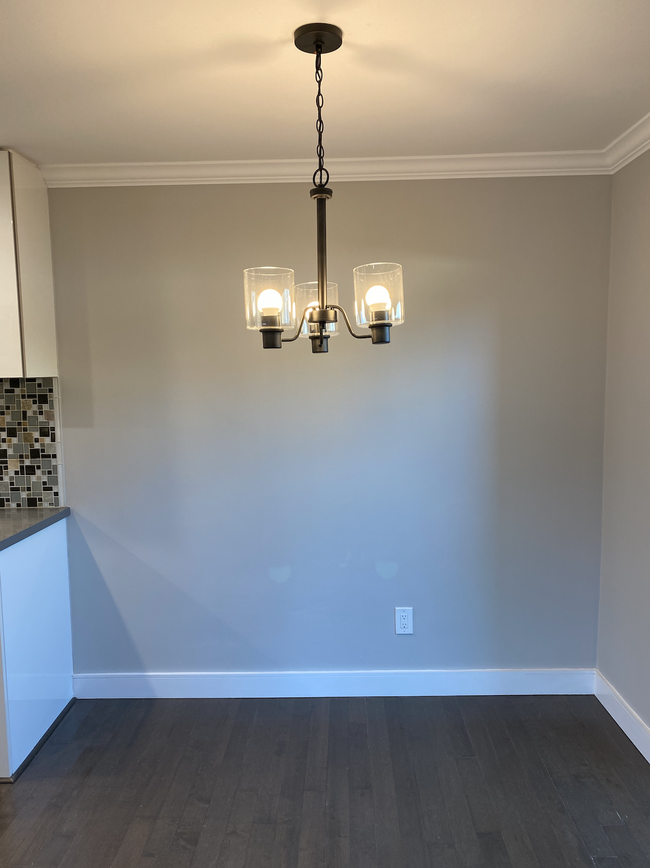 Lighting fixture in breakfast nook - 1809 Speyer Ln