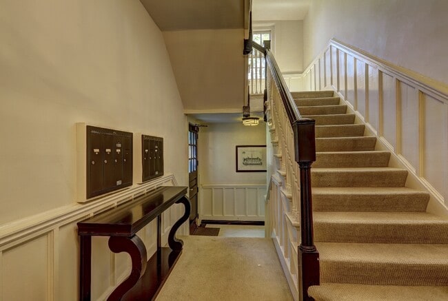 Foyer and staircase to Unit 19 - 1 S Prado NE