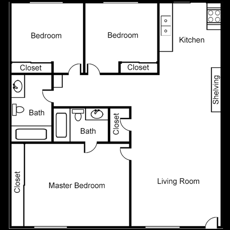 3BR/2BA - Lemon Normal Gardens Apartments