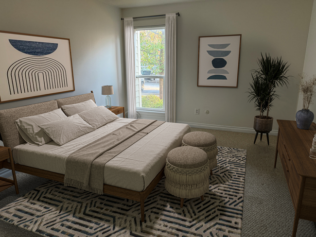 Primary bedroom - Virtually Staged - 705 Randolph St