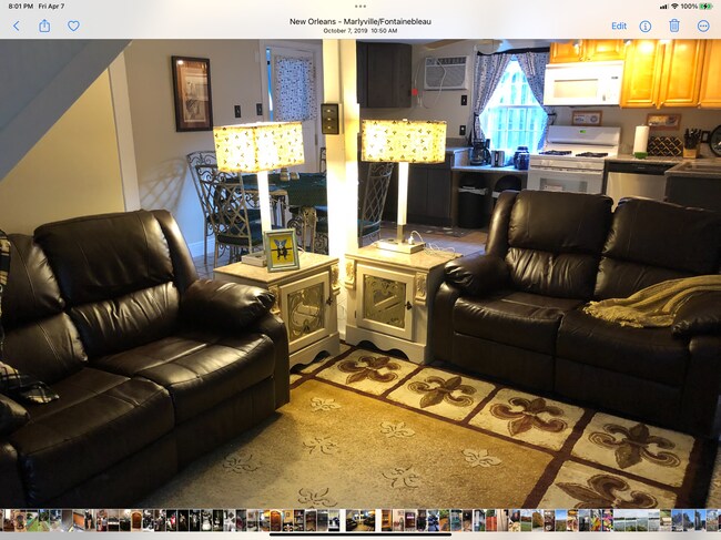 Living room has 60” TV - 5819 S Galvez St