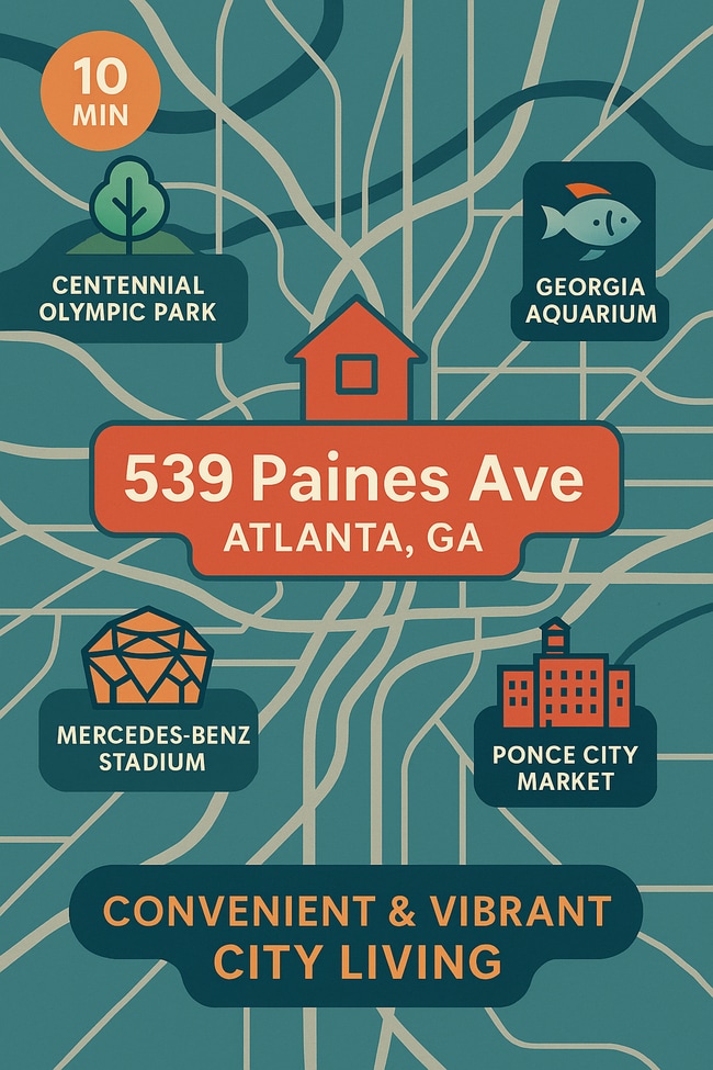 Live 10 minutes from Atlanta’s top attractions! - 539 Paines Ave NW