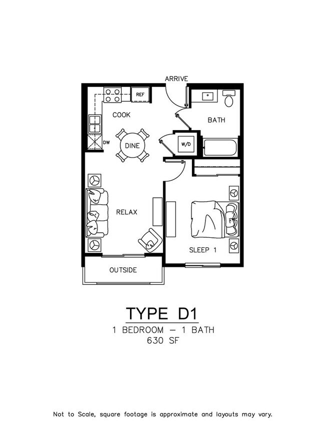 Building Photo - Unit Type: D1 | 1 Bed | 1 Bath