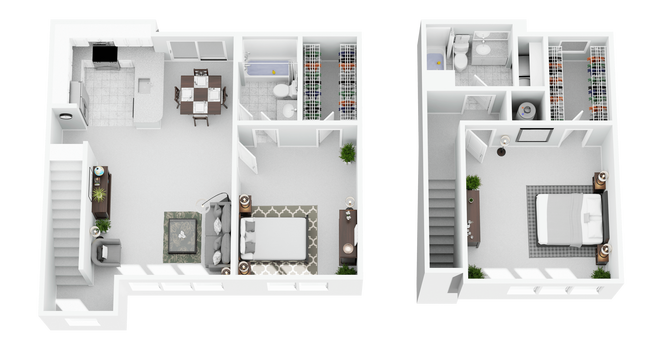 2 BR Townhouse (1UP/1DOWN) + $150 Garage (Firep...