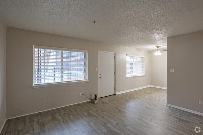 2BR, 1BA - 870SF Living Room - Christopher Place Apartments