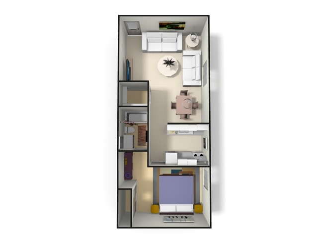 33-D de un dormitorio - Plaza Terrace Apartments