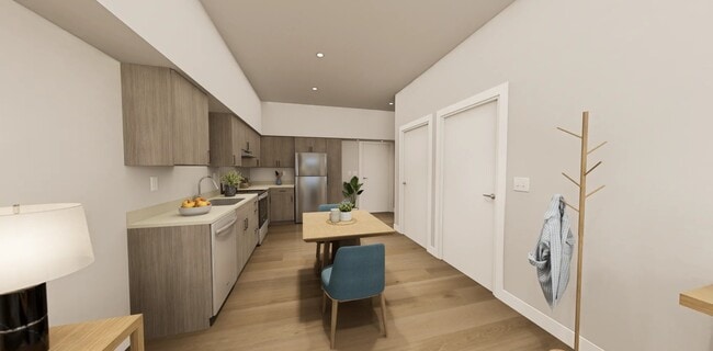 Renderizado de cocina de 1 dormitorio - Connection Angle Lake