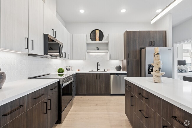 B3 - 2BR, 2BA - 1,187SF - Kitchen - Amara Luxury Apartments