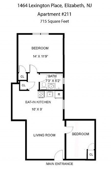 Apartment #211 - Modern Kit/Bath, Heat/Hot Water Included, Live-in Manager