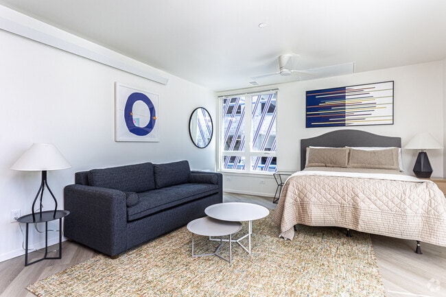 Studio - 455SF - Living Room - Connection Angle Lake