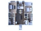 2 Bedrooms Floor plan B3