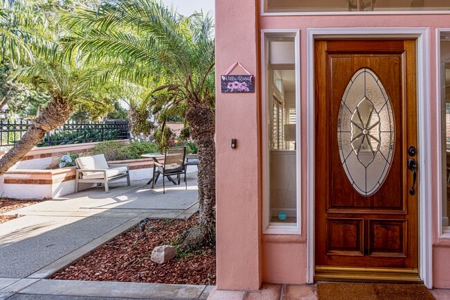 Have your coffee or your zoom meeting in the front courtyard - 17021 Malta Cir