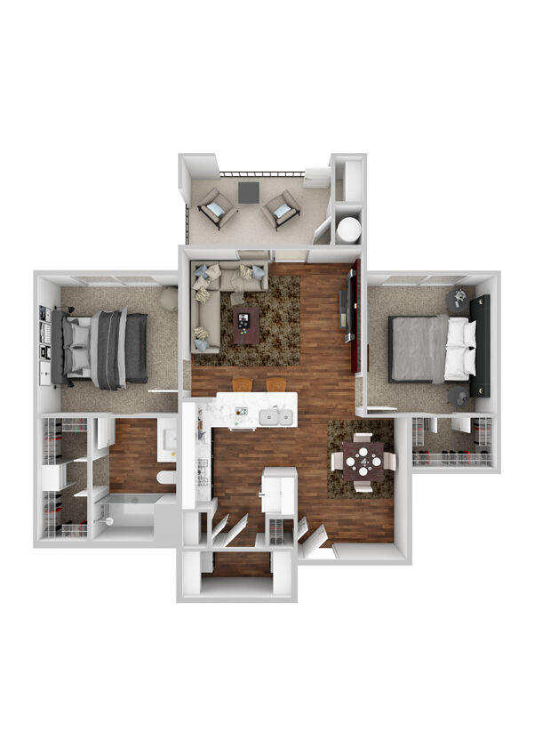 Floorplan - Mariposa at Bay Colony 55+ Apartment Homes