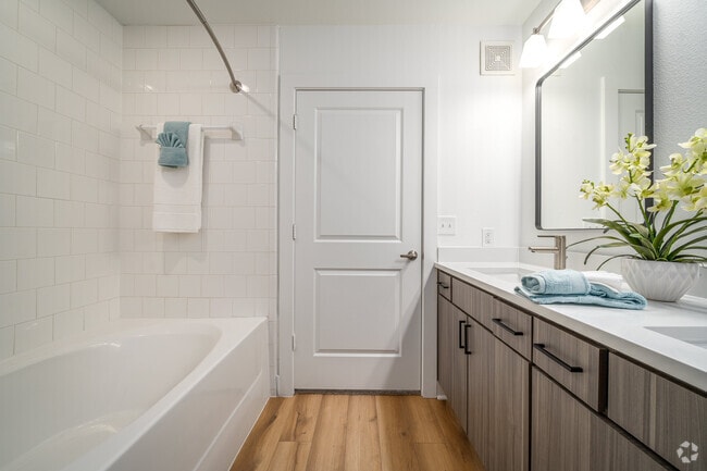 2BR, 2BA - 1,145SF - Primary Bathroom - 2125 Yale Apartments
