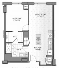 Unit 916-2816 Floor Plan - Rosslyn Towers