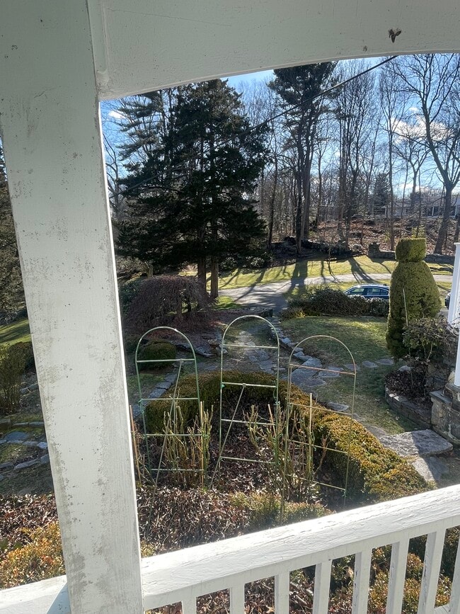 View og garden from porch - 856 Boston Post Rd