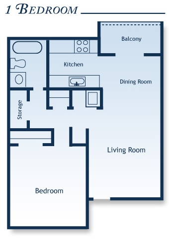 1BR/1BA - Fox Valley Apartments