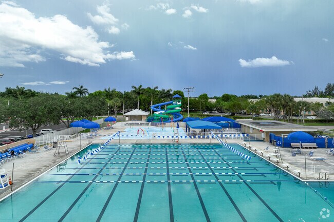 Olympic size swimming pool at Scott`s Place in Lake Wellington neighborhood.