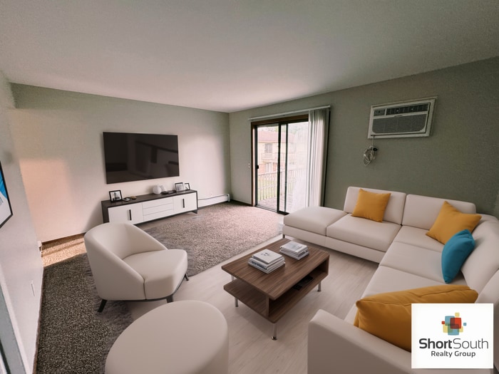 Primary Photo - 2 bed 1 bath apartment with 1 stall enclos...
