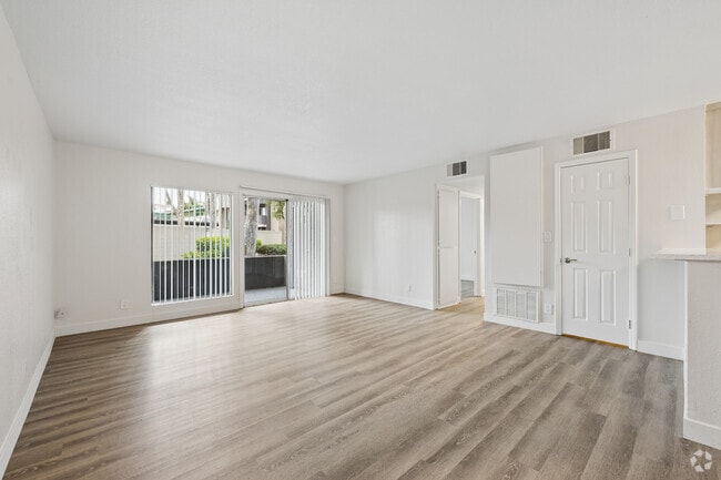 3BR, 2BA - 1100SF - Living Room - San Gabriel Villa