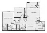 Affordable Two Bedroom Two Bathroom