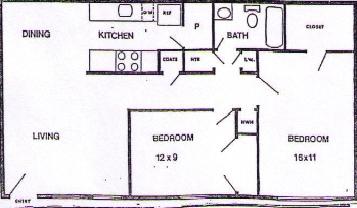 2HAB/1BA - Woodvale Place Apartments