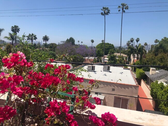 View from living room balcony - 1021 N Crescent Heights Blvd