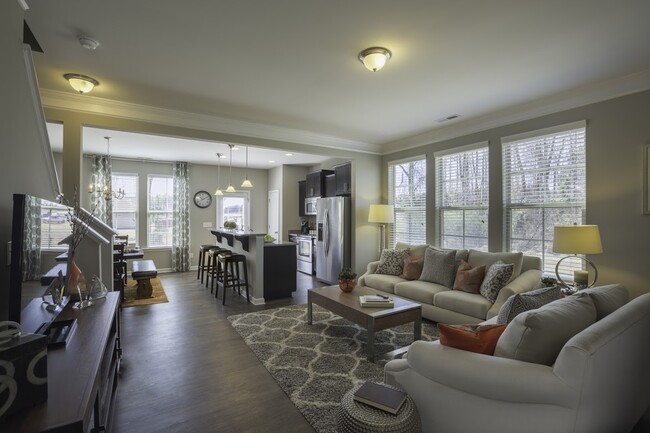 Living Room Staged - 64 River Dell Townes Ave