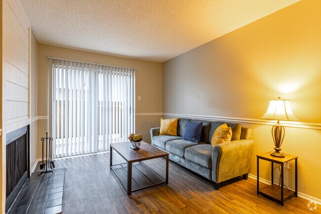 1BR, 1BA - 706SF - Sala de estar - The Fairways Apartments