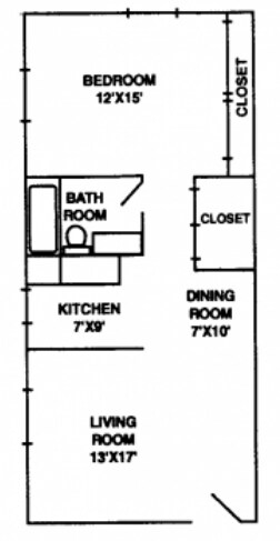 1HAB/1BA - Liberty Knoll Apartments