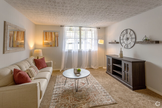 2BR, 1BA - 872 AF - Living Room - High Park Apartments