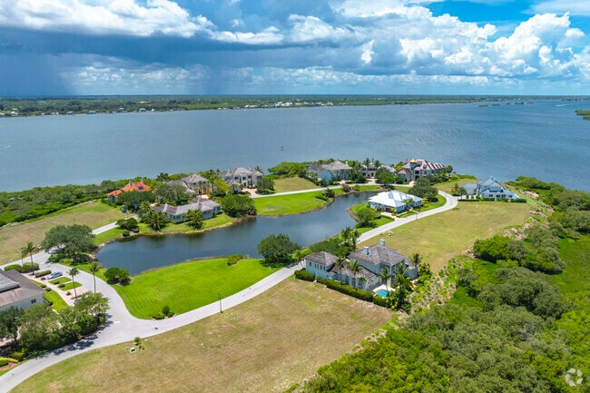 Aerial view of homes in Sebastian.