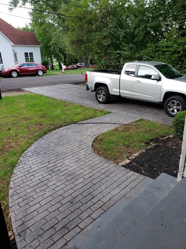 New walk/driveway - 718 Watauga Ave