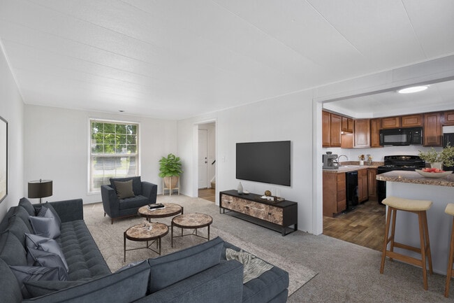 Staged Living Room - Saddle Club