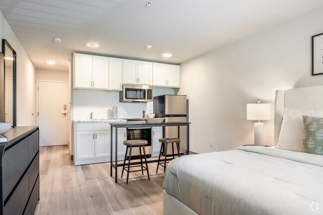 Estudio, 1BA - 340SF - Sala de estar/cocina - Sandburg Studios