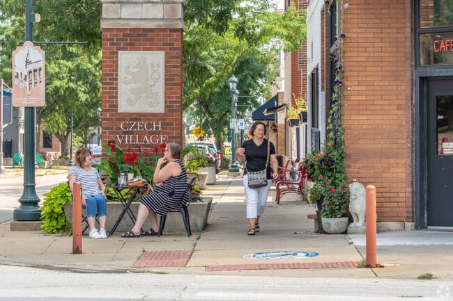 Cedar Rapids residents browse local boutiques in Czech Village.