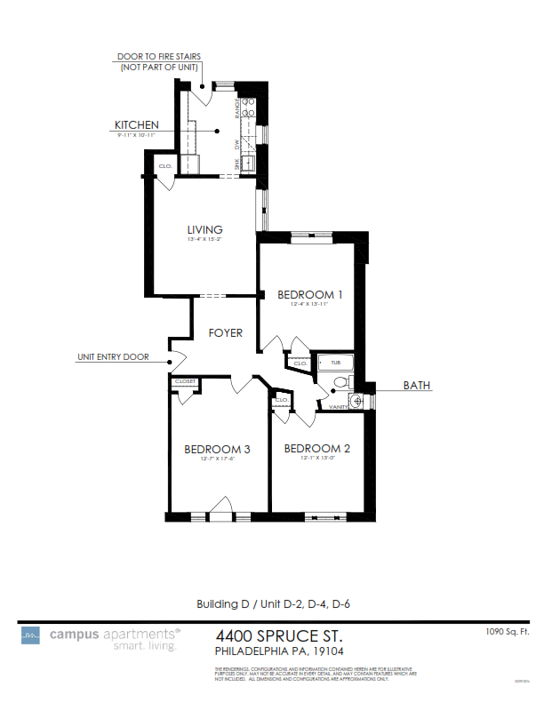 4400 spruce st Apt D2, D4, D6 - Campus Apartments