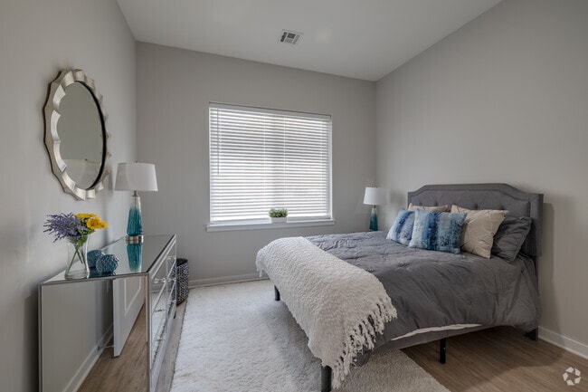 1BR, 1BA w/Den - 852SF - Bedroom - The Landings at Riverwalk