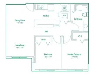 2BR/1BA - The Emerald