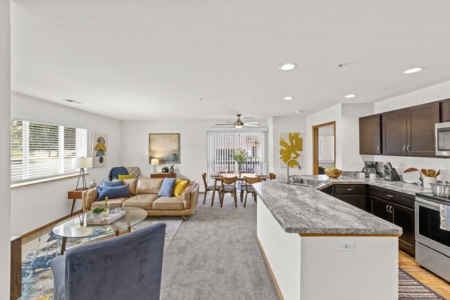 Saddlebrook Apartments Living Room - Saddle Brook
