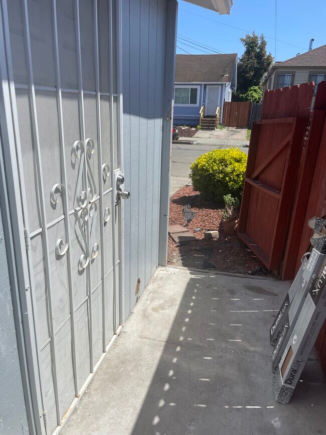 Security gate on the front door - 1611 103rd Ave
