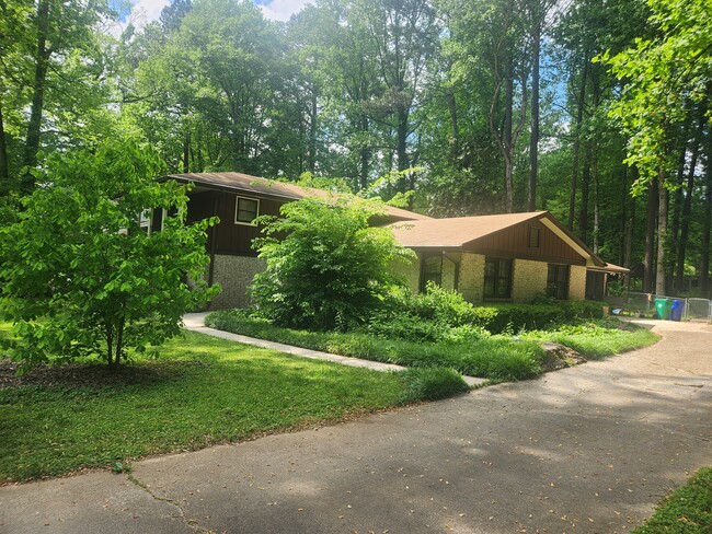 Side of House with Long Driveway - 4038 Briarglade Way