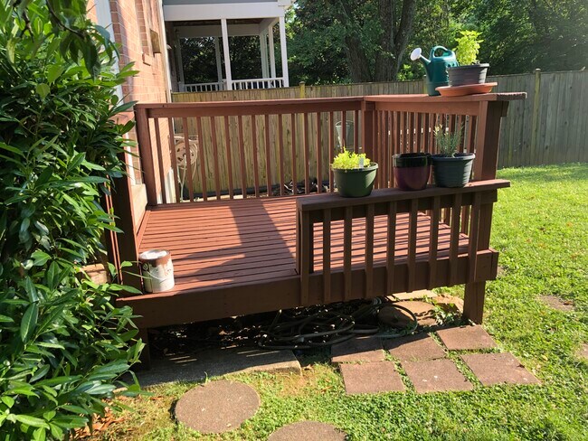 Back patio - 402 Mclane Ct